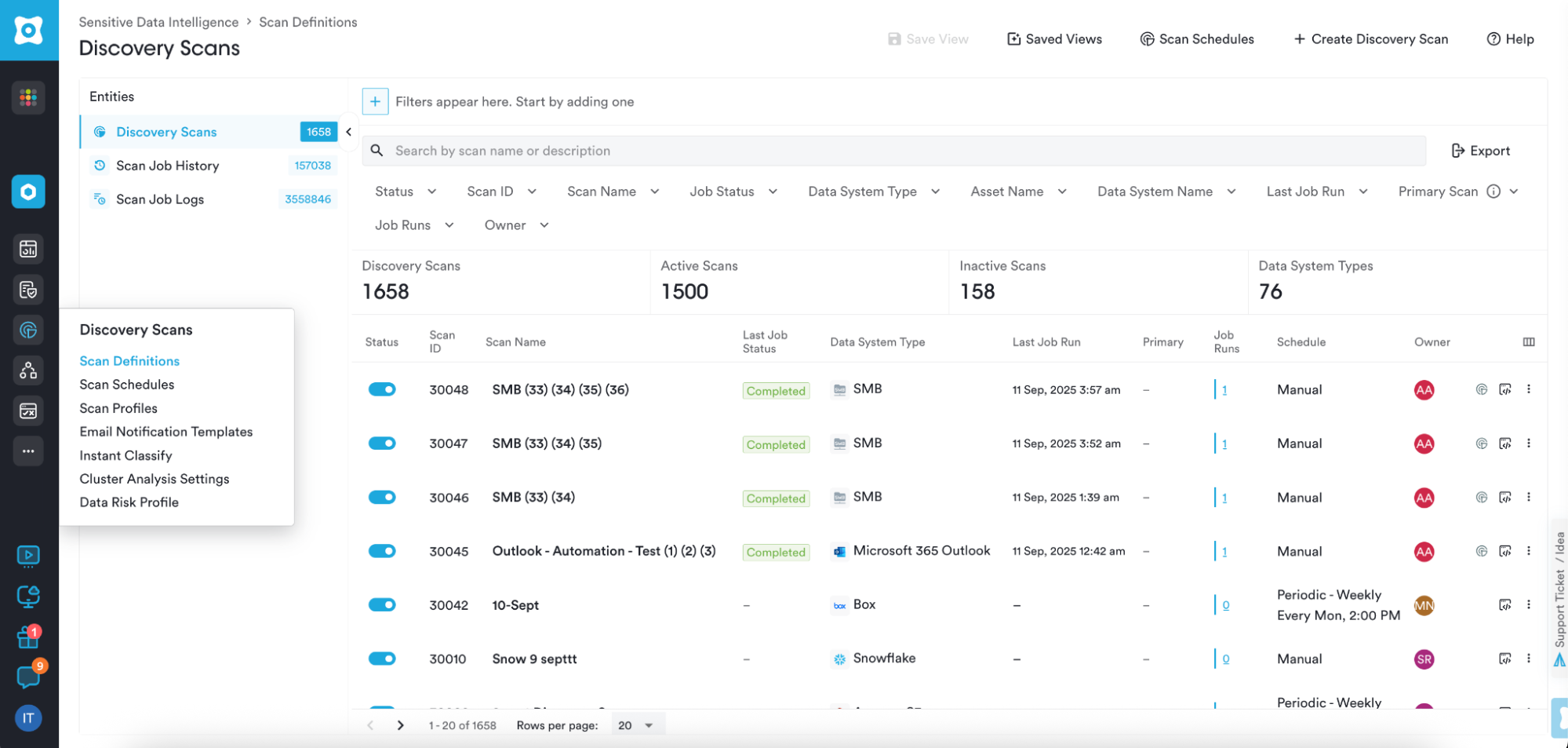 Create a discovery scan for Microsoft 365 SharePoint Online - Securiti ...